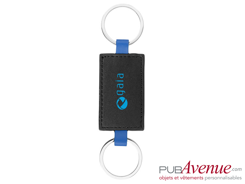 Porte-clés personnalisable double anneaux Porte-clés personnalisable double anneaux